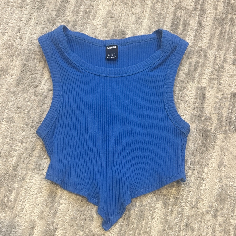 Royal Blue Crop Top